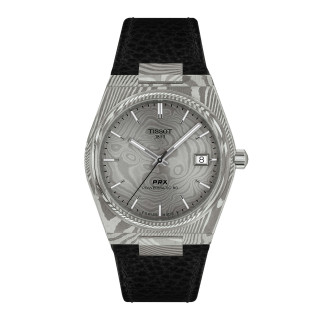 Damen- und Herrenuhr, Tissot PRX Damaszenerstahl 38mm, Ref: T137.807.96.081.00