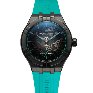 Herrenuhr, Maurice Lacroix Aikon Automatic Skeleton Label Noir 45mm, Ref: AI6028-DLB0B-030-H