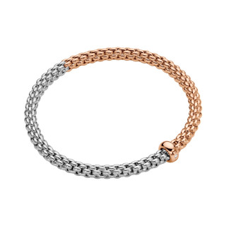 Roségold &amp;amp; Weißgold, Armschmuck, FOPE Solo Flex'it Armband, Ref: 01M06B2_BB_1_XRX_00M