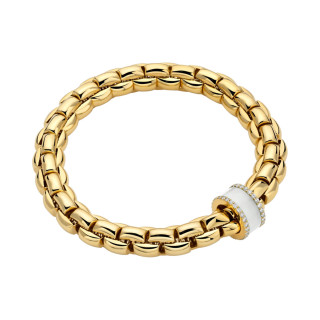 Gelbgold, Armschmuck, FOPE Eka Flex'it Armband, Ref: 60811BX_BK_G_XGX_00M