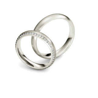 Weißgold, Ringe, Max Kemper Trauringe, Ref: 30221-000-30221-040