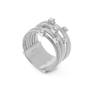 Weißgold, Ringe, Marco Bicego Goa Ring, Ref: AG277_B_W_01
