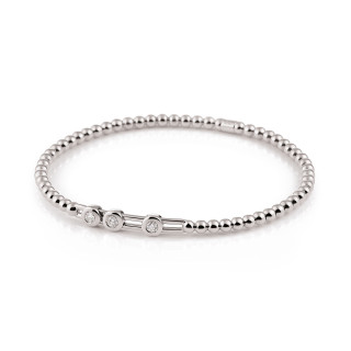 Weißgold, Armschmuck, Al Coro Stretchy Armband, Ref: A707W