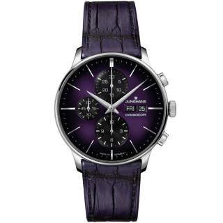 Damen- und Herrenuhr, Junghans Meister Chronoscope, Date English, Ref: 27/4621.03