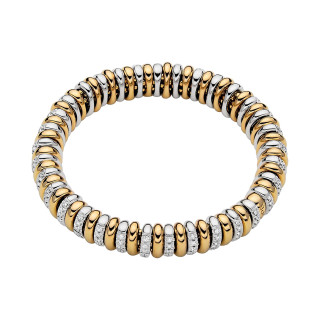 Gelbgold &amp;amp; Weißgold, Armschmuck, FOPE Vendôme Flex'it Armband, Ref: 58102B3_BB_G_GBX_00M
