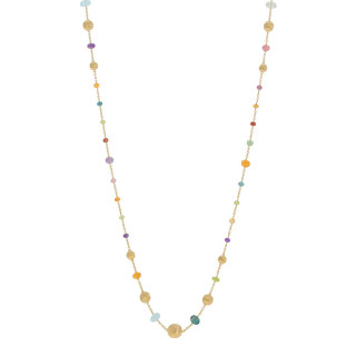 Gelbgold, Halsschmuck, Marco Bicego Africa Gemstone Halskette, Ref: CB2230_MIX02_Y_02