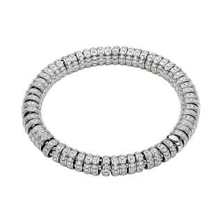 Weißgold, Armschmuck, FOPE Eka Flex'it Armband mit Diamantpavé, Ref: 62906BX_PB_B_XBX_00M