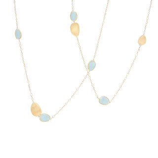 Gelbgold, Halsschmuck, Marco Bicego Lunaria Halskette, Ref: CB1982_AQD_Y_02