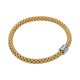 Gelbgold, Armschmuck, FOPE Solo Flex'it Armband, Ref: 62106BX_BB_G_BBB_00S