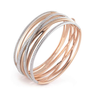 Rotgold, Armschmuck, Al Coro Serenata Armreif, Ref: NB378R