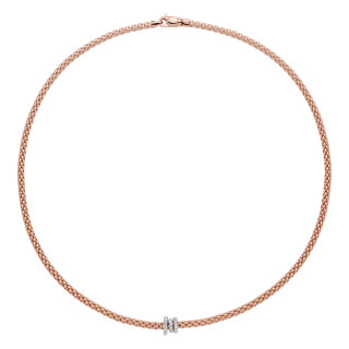 Roségold, Halsschmuck, FOPE Prima Flex'it Collier, Ref: 74408CX_PB_R_BBB_043