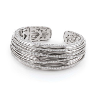 Weißgold, Armschmuck, Al Coro Mezzaluna Classic Armreif, Ref: NB8808W