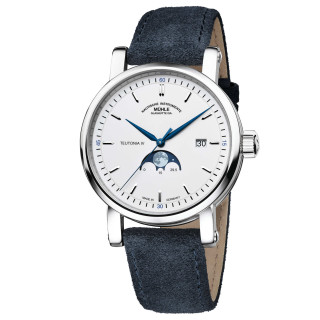 Damen- und Herrenuhr, Mühle Glashütte Teutonia IV Mondphase, Ref: M1-44-05-LBV-I