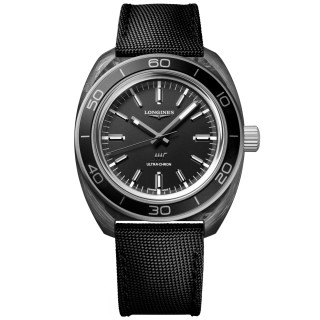 Herrenuhr, Longines ULTRA‑CHRON CARBON, Ref: L2.839.4.52.2