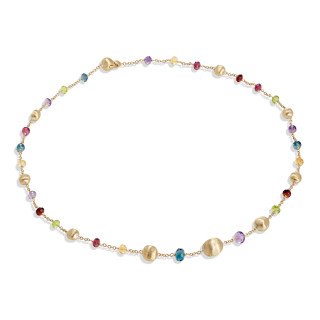 Gelbgold, Halsschmuck, Marco Bicego Africa Gemstone Halskette, Ref: CB2281-L_MIX02_Y_02