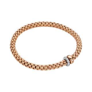 Roségold, Armschmuck, FOPE Solo Flex'it Armband, Ref: 62406BX_PB_R_BRX_00M