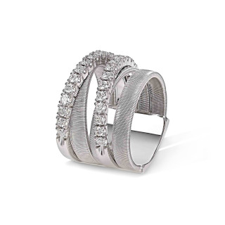 Weißgold, Ringe, Marco Bicego Masai Ring, Ref: AG331_B_W_01_56