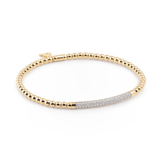 Gelbgold, Armschmuck, Al Coro Stretchy Armband, Ref: A350G
