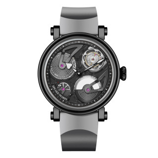 Damen- und Herrenuhr, Speake-Marin Openworked Tourbillon Black DLC, Ref: 414211040