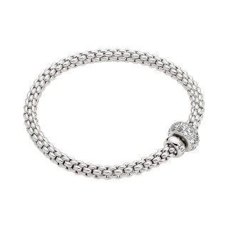 Weißgold, Armschmuck, FOPE Eka Flex'it Armband mit Diamantpavé, Ref: 61206BX_PB_B_BBX_00M