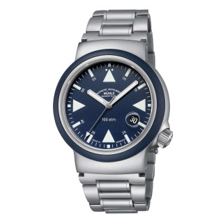 Damen- und Herrenuhr, Mühle Glashütte S.A.R. Rescue-Timer Nautikblau, Ref: M1-41-02-MB-II