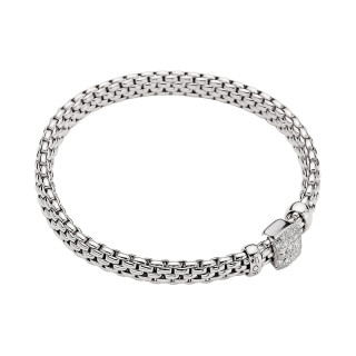 Weißgold, Armschmuck, FOPE Eka Flex'it Armband mit Diamantpavé, Ref: 56102BX_PB_B_XBX_0XL