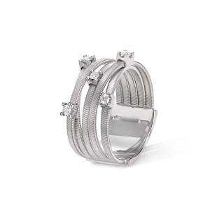 Weißgold, Ringe, Marco Bicego Goa Ring, Ref: AG270_B_W_01