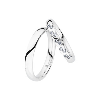Weißgold, Ringe, Christian Bauer Trauring-Set, Ref: 0245475-0280179