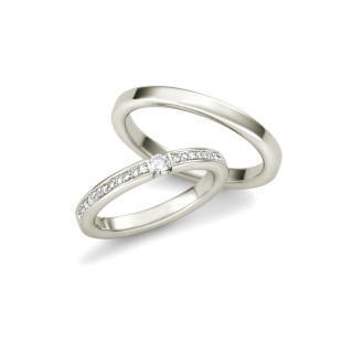 Weißgold, Ringe, Max Kemper Trauringe, Ref: 70242-000-70242-030