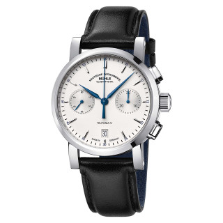 Damen- und Herrenuhr, Mühle Glashütte Teutonia IV Chronograph, Ref: M1-44-35-LB
