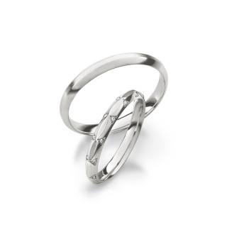 Weißgold, Ringe, Max Kemper Trauringe, Ref: 70429-000-70429-032