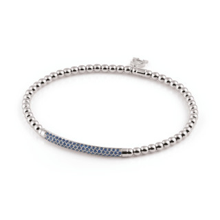 Weißgold, Armschmuck, Al Coro Stretchy Armband, Ref: A350BSW17