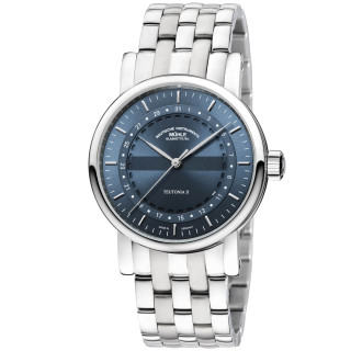 Damen- und Herrenuhr, Mühle Glashütte Teutonia II Ringdatum, Ref: M1-33-52-MB