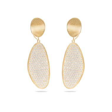 Ohrringe, Gelbgold, Marco Bicego Lunaria Alta veränderbare Hängeohrringe