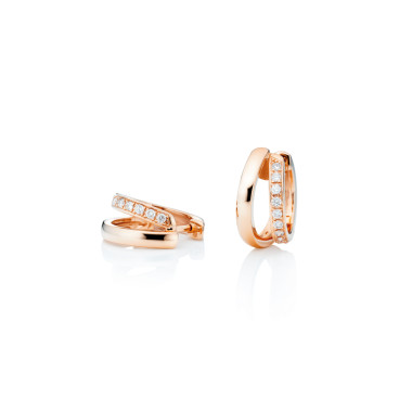 Ohrringe, Roségold, Capolavoro Ohrcreolen La Donna