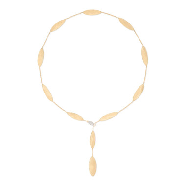 Halsschmuck, Gelbgold, Marco Bicego Lunaria Twist Halskette