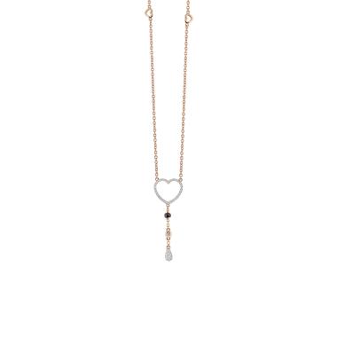 Halsschmuck, Roségold, Al Coro Goccia Collier