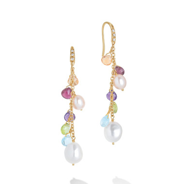 Ohrringe, Gelbgold, Marco Bicego Paradise Pearls Ohrhänger