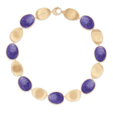 Halsschmuck, Gelbgold, Marco Bicego Lunaria Color Halskette