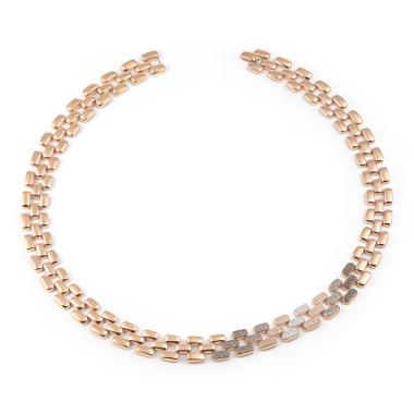 Halsschmuck, Roségold, Al Coro La Piazza Collier
