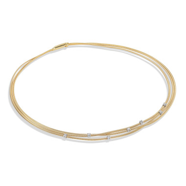 Halsschmuck, Weißgold, Marco Bicego Goa Halskette