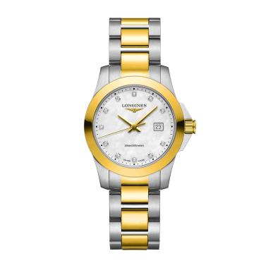 Damenuhr, Quarzwerk, Longines CONQUEST