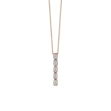 Halsschmuck, Roségold, Al Coro La Piazza Collier