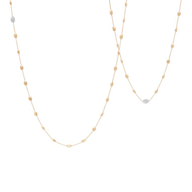 Halsschmuck, Weißgold, Marco Bicego Siviglia Halskette