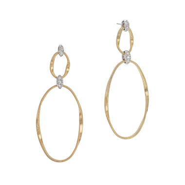 Ohrringe, Weißgold, Marco Bicego Marrakech Onde Ohrringe