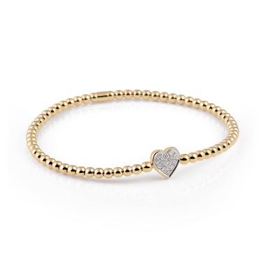 Armschmuck, Gelbgold, Al Coro Stretchy Armband