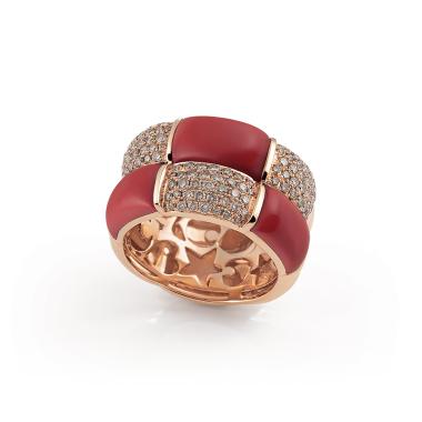 Ringe, Roségold, Al Coro La Piazza Ring