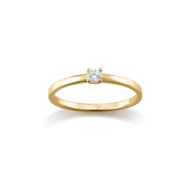 Ringe, Gelbgold, August Gerstner Verlobungsring