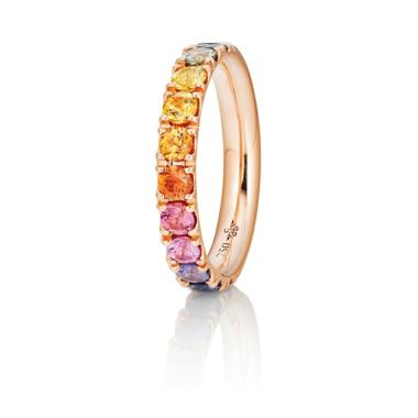 Ringe, Roségold, Capolavoro Ring Rainbow