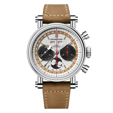 Handaufzug, Damen- und Herrenuhr, Speake-Marin London Chronograph Triple Date - Beige Dial